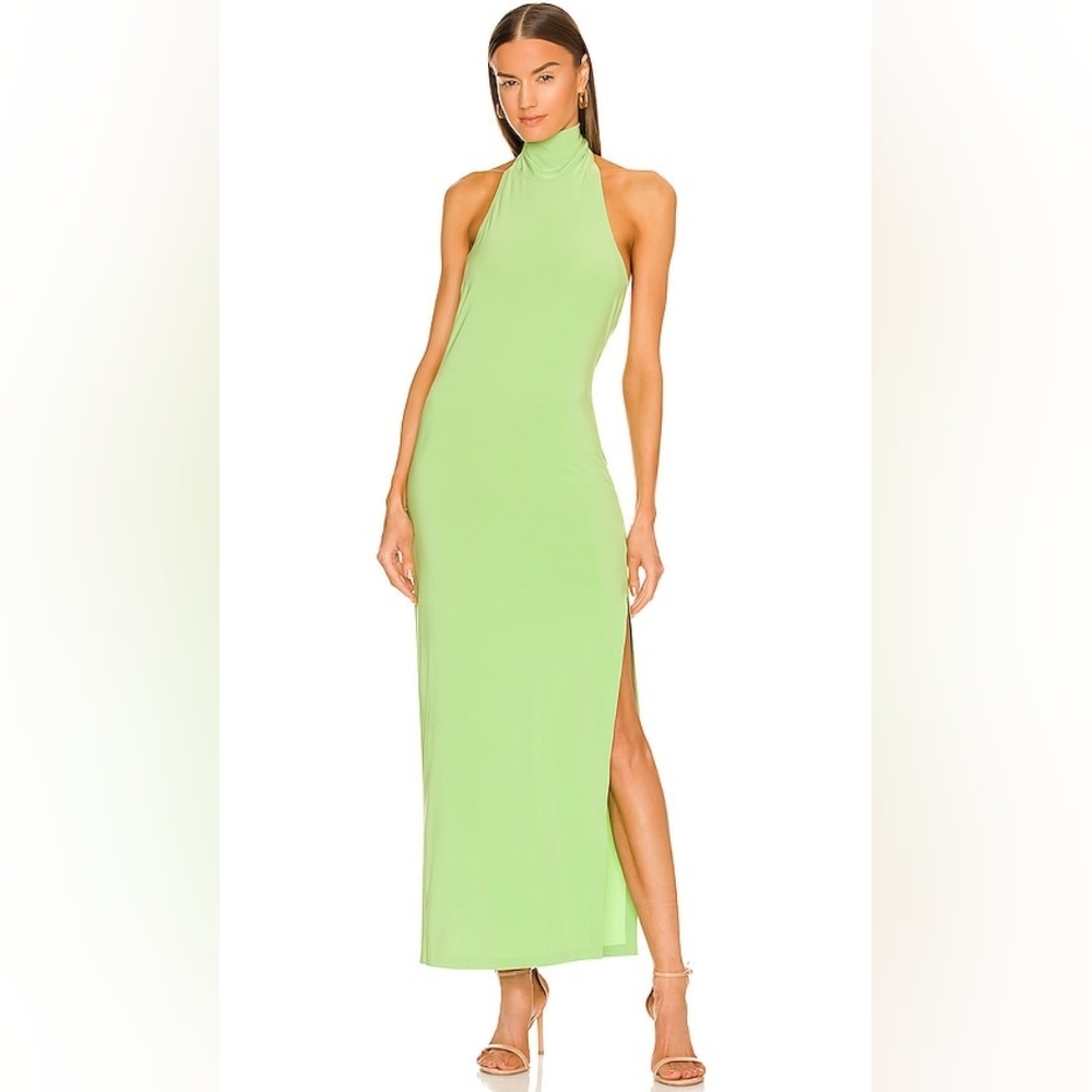 Norma Kamali Side Slit Gown NWT